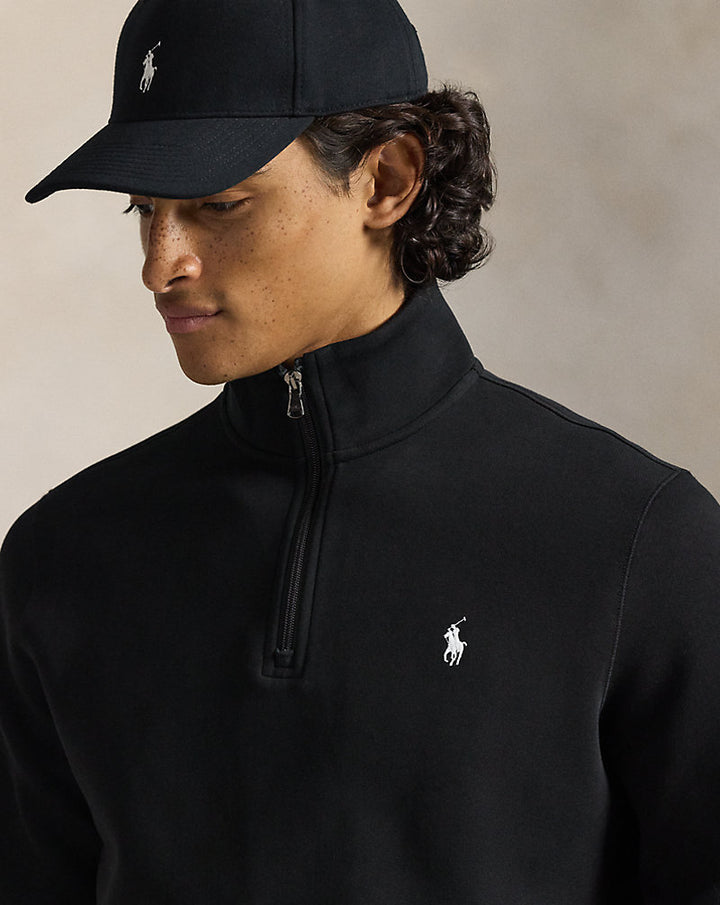 Doppelstrick-Pullover mit Viertelreißverschluss Ralph Lauren | Polo Black, Ansicht 1