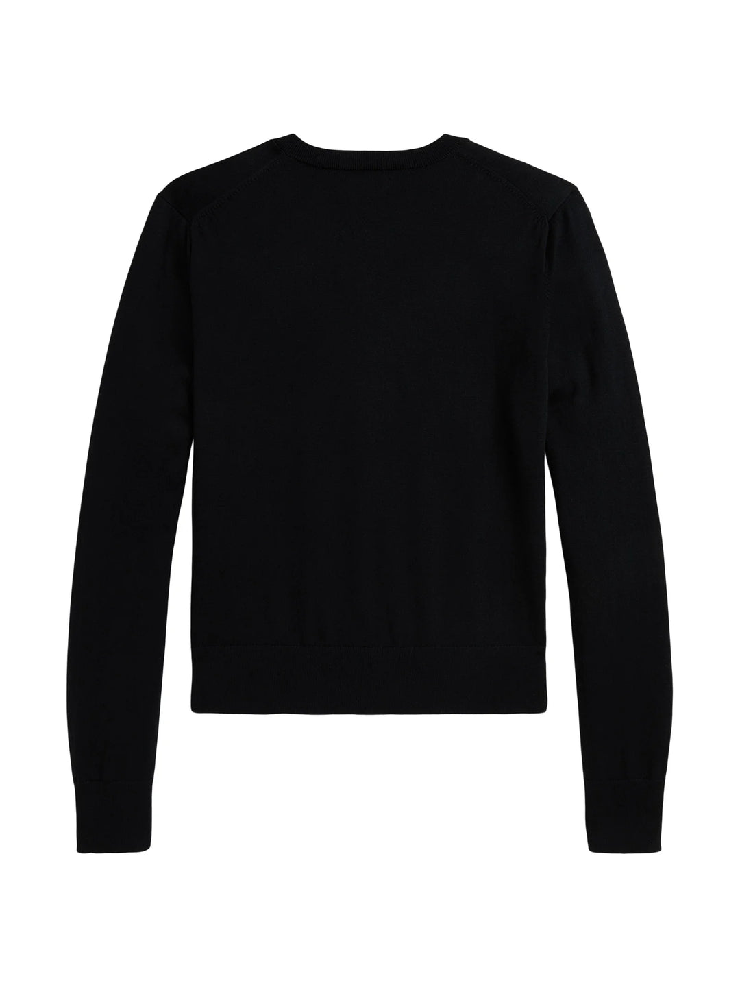 Ralph Lauren Slim Fit Baumwollmix Strickjacke: Schwarz – alternative Ansicht