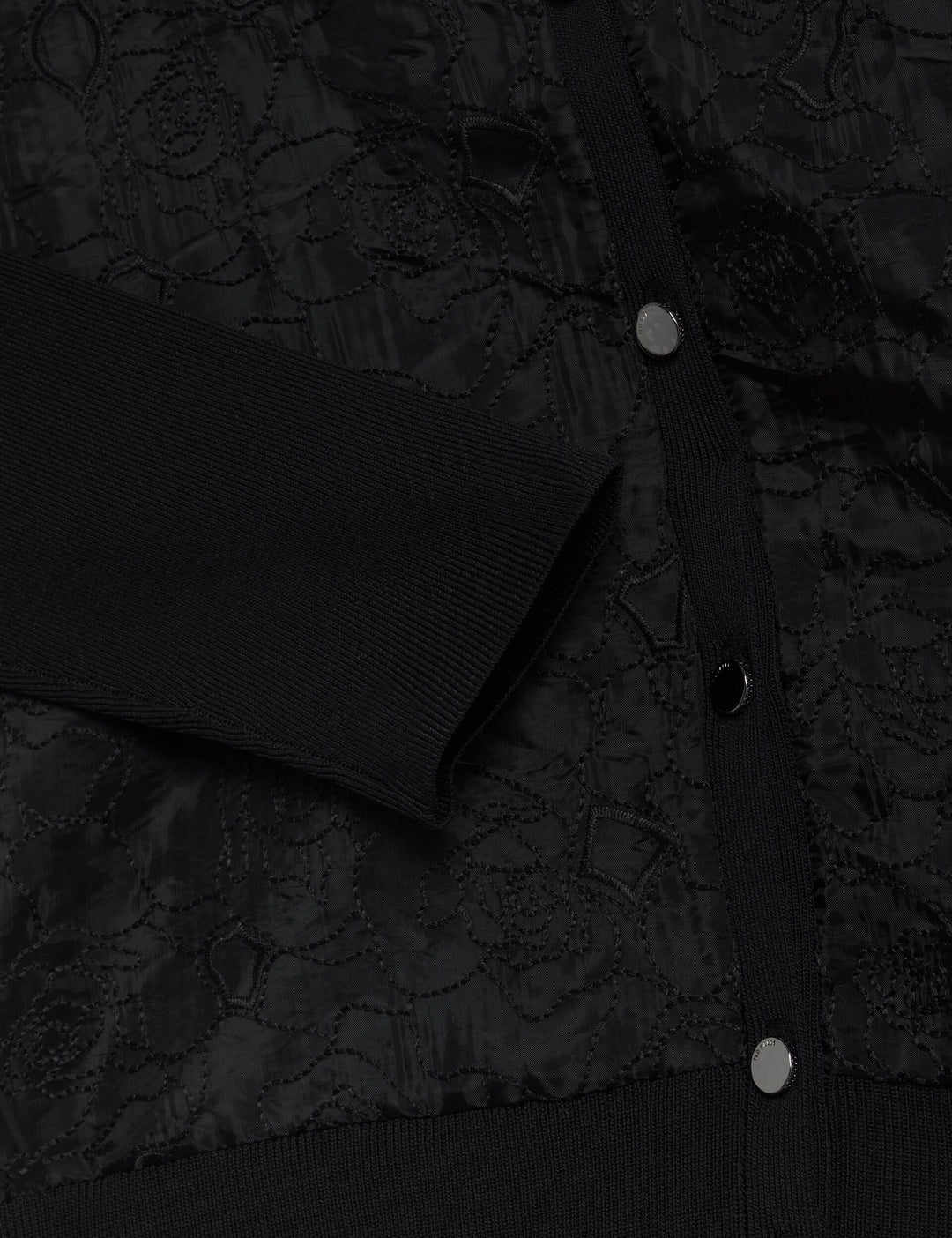 Ted Baker Voren Cárdigan de Punto con Frontal de Encaje | Negro – vista alternativa 7