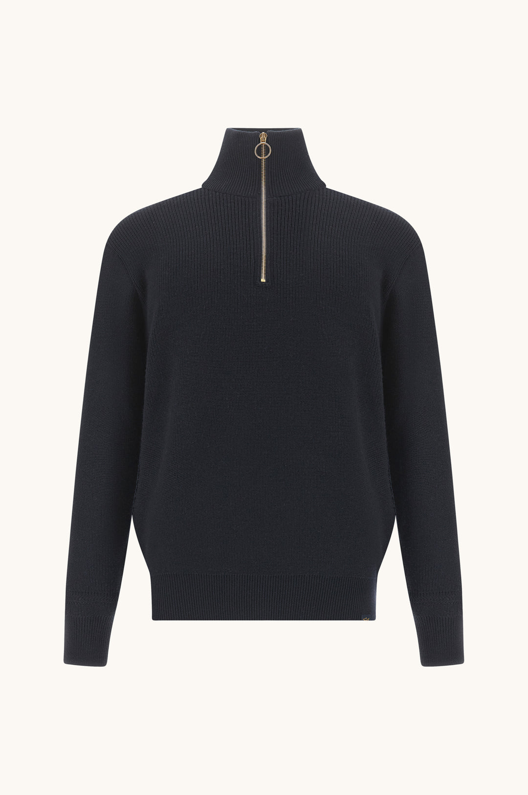 Paul &amp; Shark Tech-Wool Pullover mit Halbzip &amp; Shark Tag: Navy – alternative Ansicht