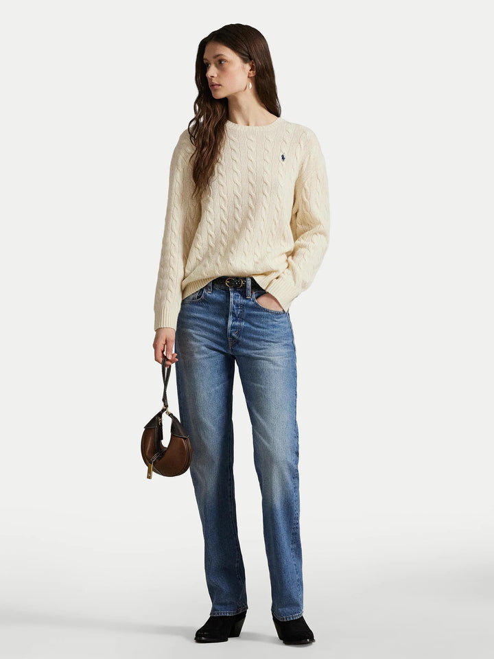 Ralph Lauren Pull Laine-Cachemire: Crème – autre vue