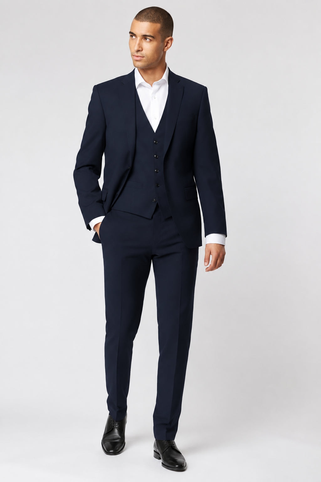 Americana de lana para hombre Roy Robson Regular Fit azul marino – vista adicional 5