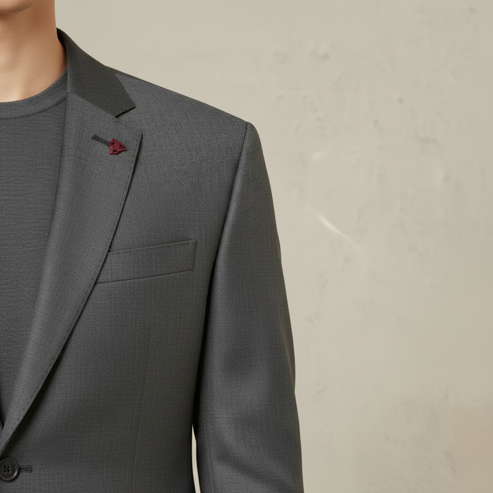 Roy Robson Slim Fit 羊毛西装外套，灰色 – 细节图