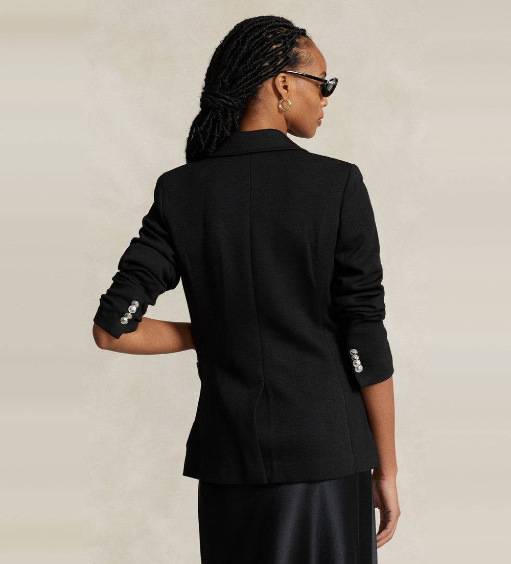 Ralph Lauren Blazer donna in maglia doppia | Nero – immagine del prodotto 02