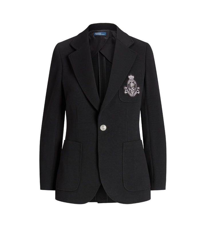 Ralph Lauren Blazer donna in maglia doppia | Nero – immagine del prodotto 05