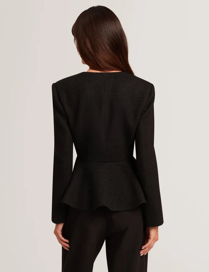 Ted Baker Raddi Chaqueta sastre peplum | Negro – vista alternativa 2