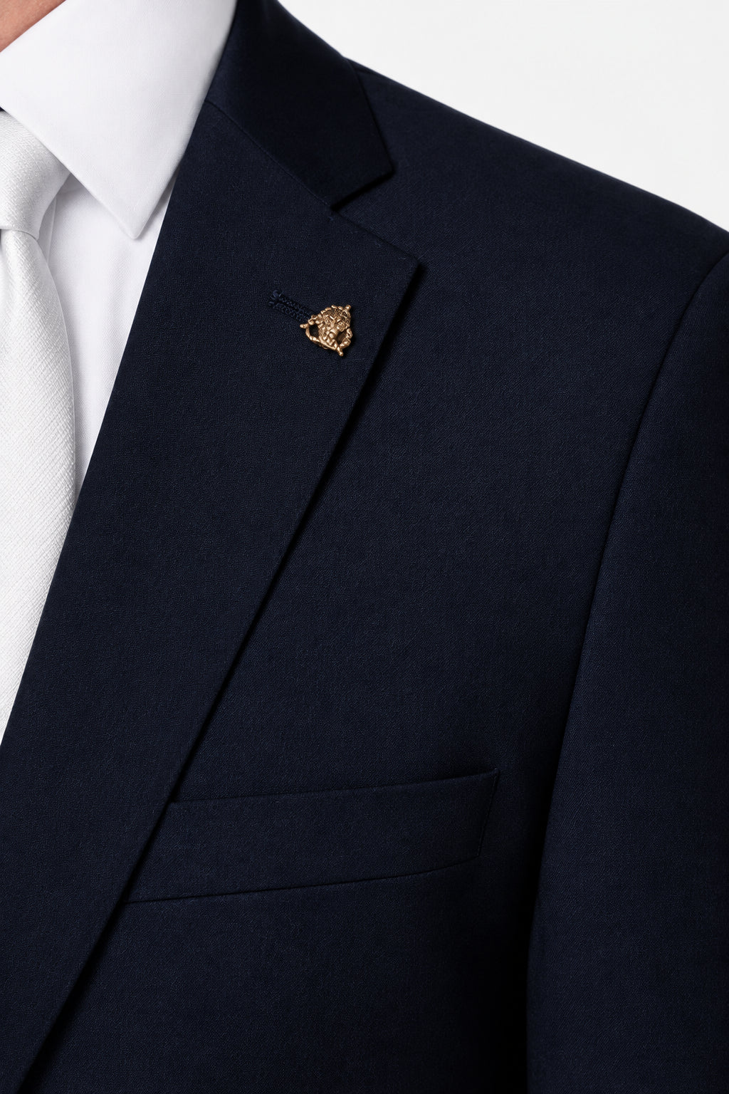 Roy Robson Americana de Lana Regular Fit: Negro – vista alternativa