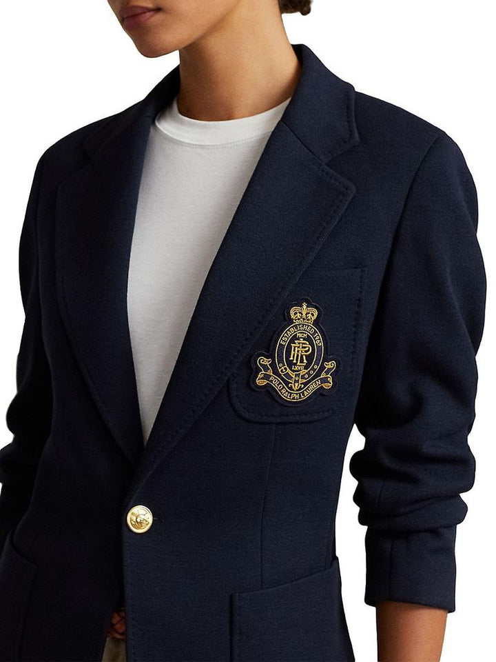 Ralph Lauren Blazer Mujer Double-Knit: Avenue Navy