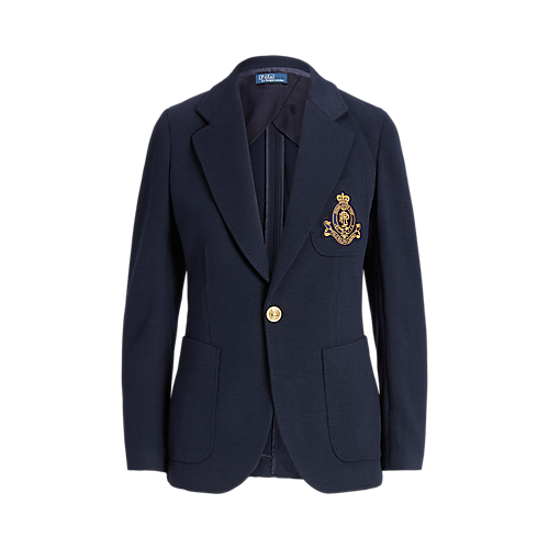 Ralph Lauren Blazer Mujer Double-Knit: Avenue Navy – imagen lifestyle