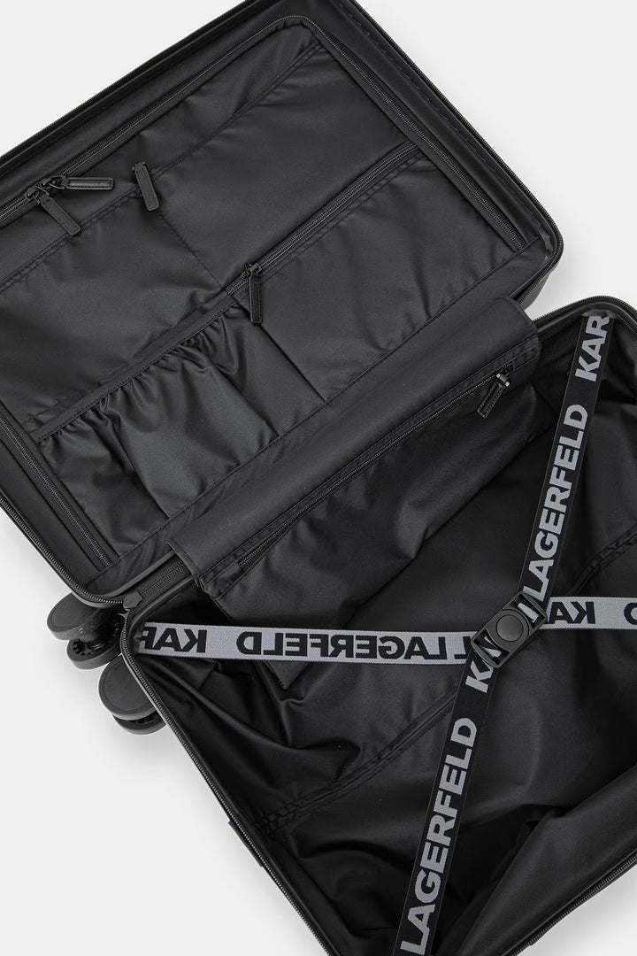 Karl Lagerfeld Essential Trolley Case | Black