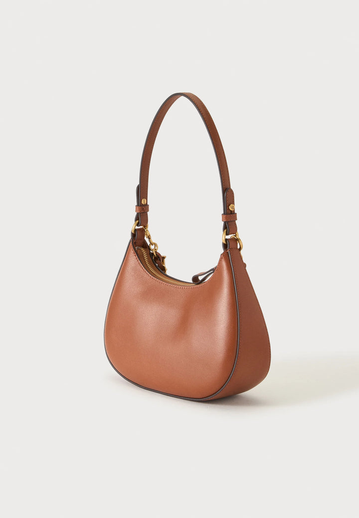 Lauren Ralph Lauren Marcy Medium Δερμάτινη Τσάντα: Tan – εναλλακτική όψη