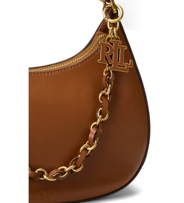 Lauren Ralph Lauren Marcy Medium Δερμάτινη Τσάντα: Tan – εναλλακτική όψη