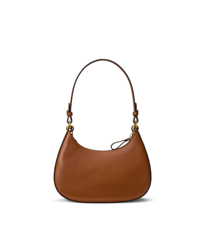 Lauren Ralph Lauren Marcy Medium Δερμάτινη Τσάντα: Tan – εναλλακτική όψη