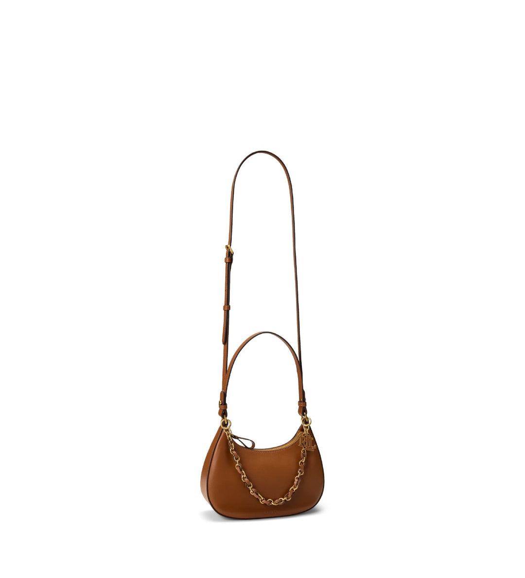 Lauren Ralph Lauren Marcy Medium Δερμάτινη Τσάντα: Tan – εναλλακτική όψη