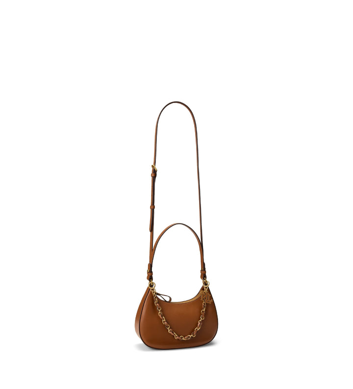 Lauren Ralph Lauren Marcy Medium Δερμάτινη Τσάντα: Tan – εναλλακτική όψη