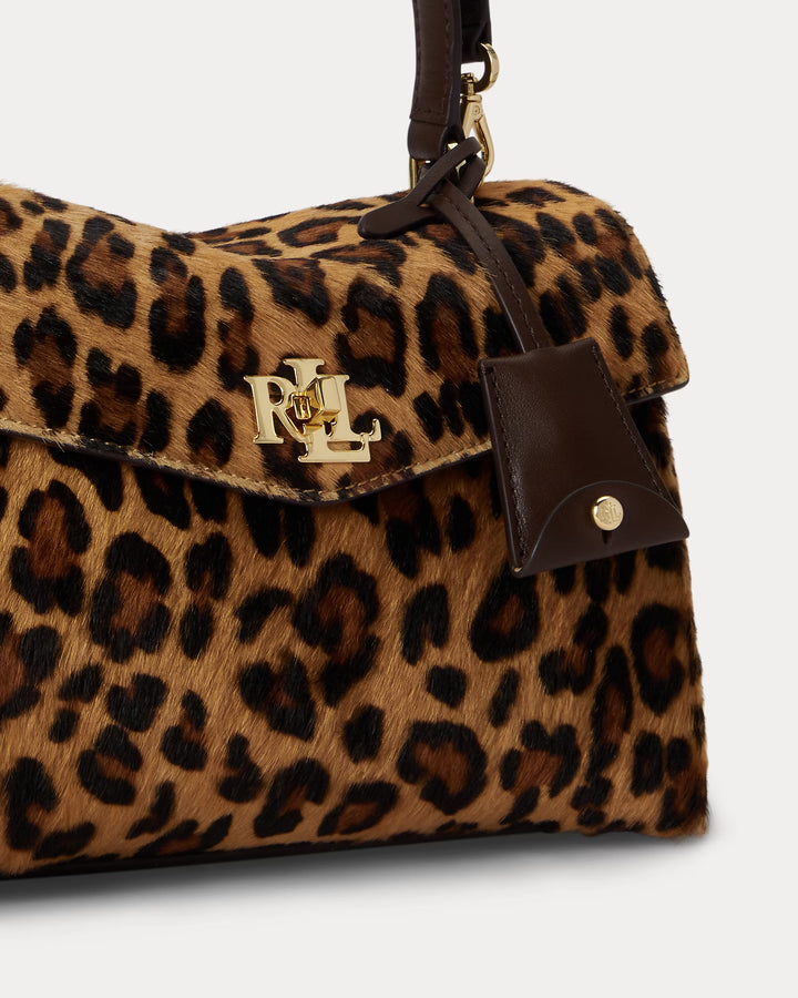 Lauren Ralph Lauren Small Farrah Tasche aus Kalbsfell: Leopard – alternative Ansicht