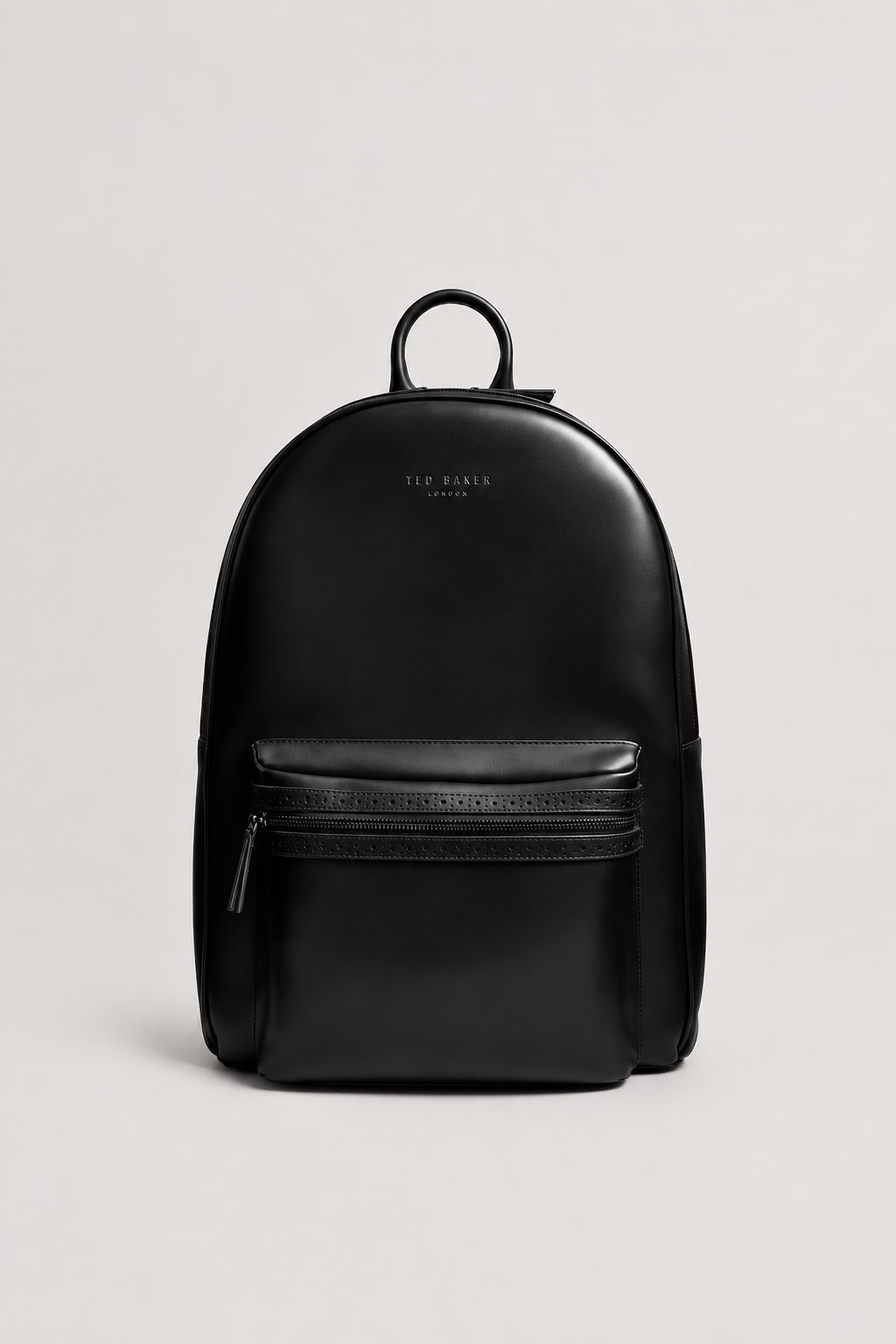 Ted Baker Denne Δερμάτινο Σακίδιο με Brogue Λεπτομέρειες | Μαύρο