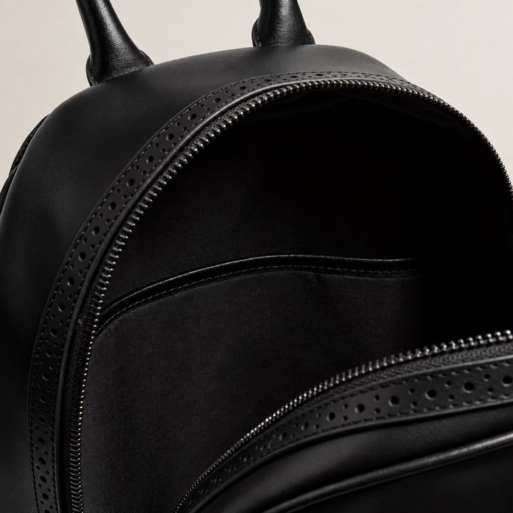 Ted Baker Denne Δερμάτινο Σακίδιο με Brogue Λεπτομέρειες | Μαύρο – εναλλακτική όψη 5