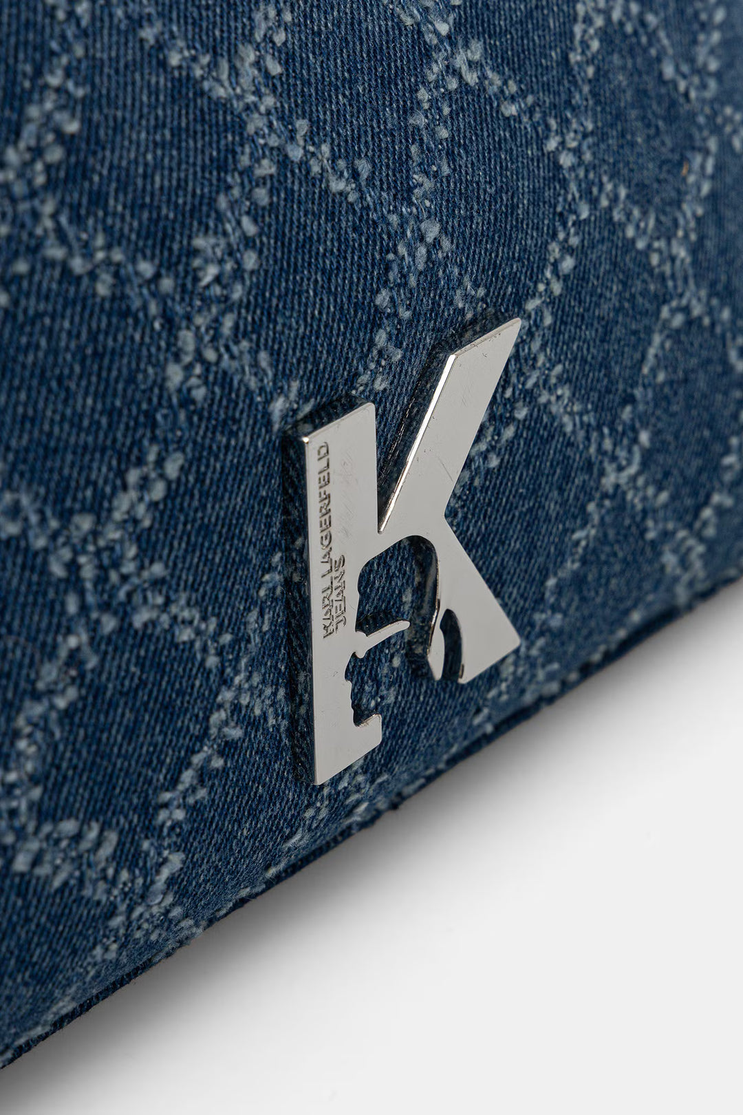 Karl Lagerfeld Geo Denim Τσάντα Ώμου – Denim Grid – εναλλακτική όψη 3