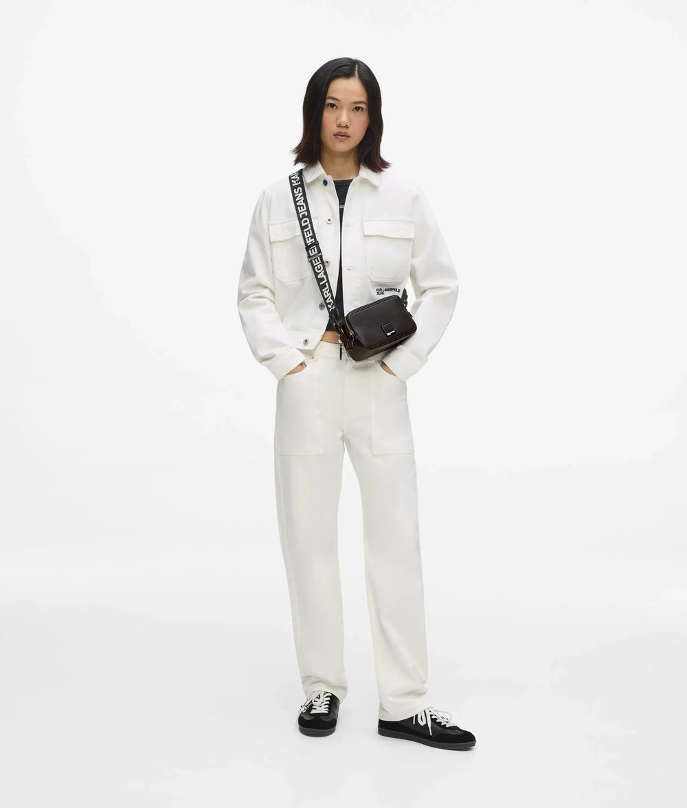 Karl Lagerfeld Box Logo Camera Τσάντα – Μαύρο – εναλλακτική όψη 2