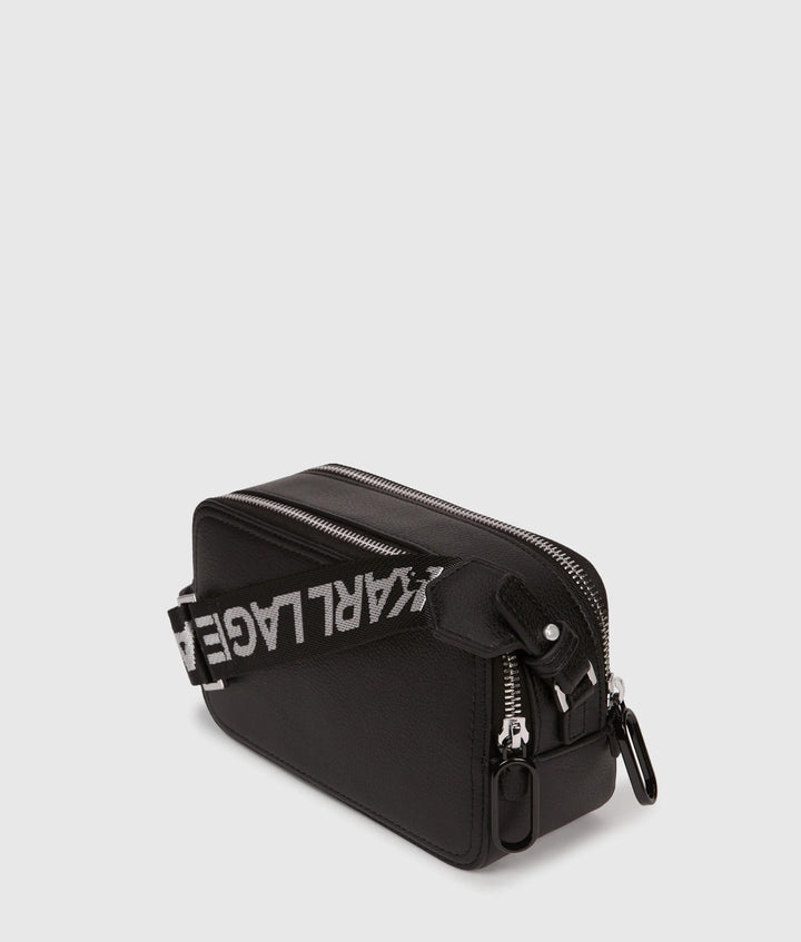 Karl Lagerfeld Box Logo Camera Τσάντα – Μαύρο – εναλλακτική όψη 4
