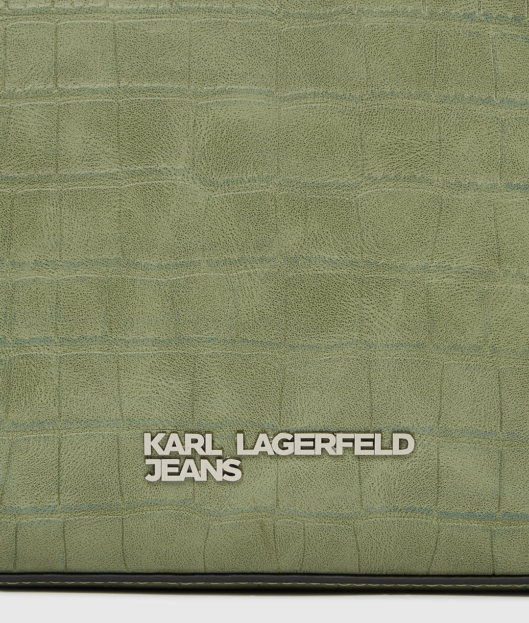 Karl Lagerfeld Logo Croc-Effect Mini Tote Τσάντα – Tea – εναλλακτική όψη 5
