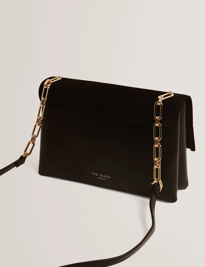 Ted Baker Denie Borsa Crossbody Piccola in Pelle | Nero – vista alternativa 3