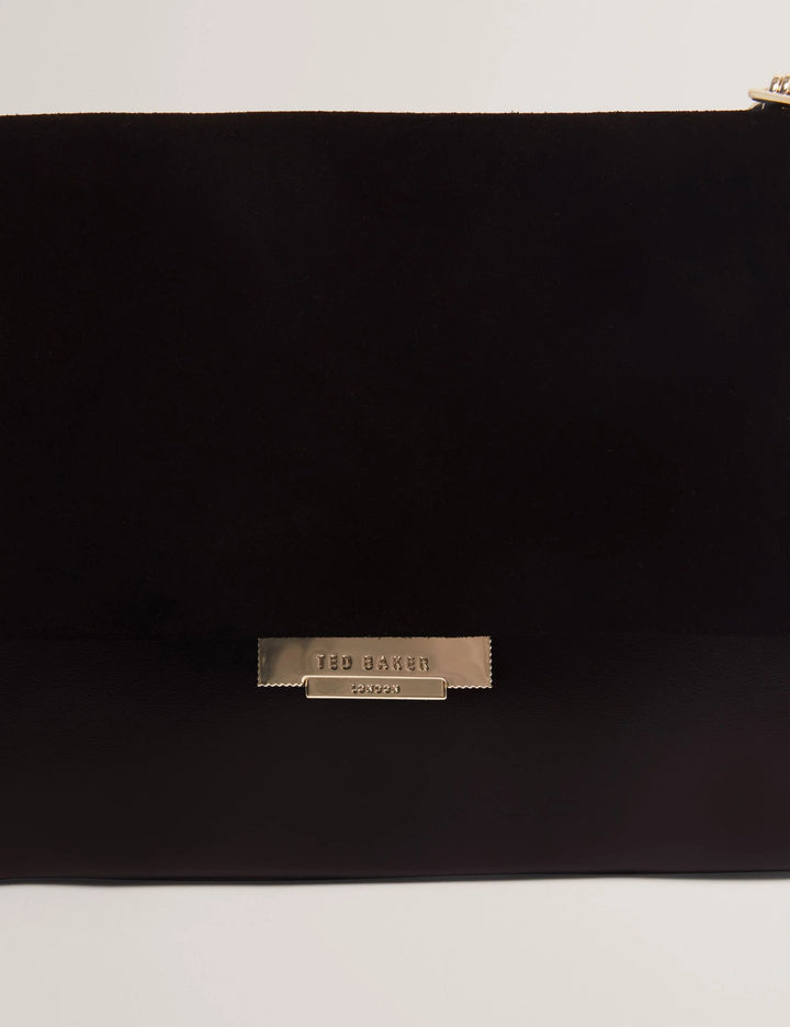 Ted Baker Denie Borsa Crossbody Piccola in Pelle | Nero – vista alternativa 5