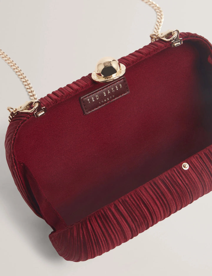 Ted Baker Plisse Clutch | Rosso Scuro – vista alternativa 3