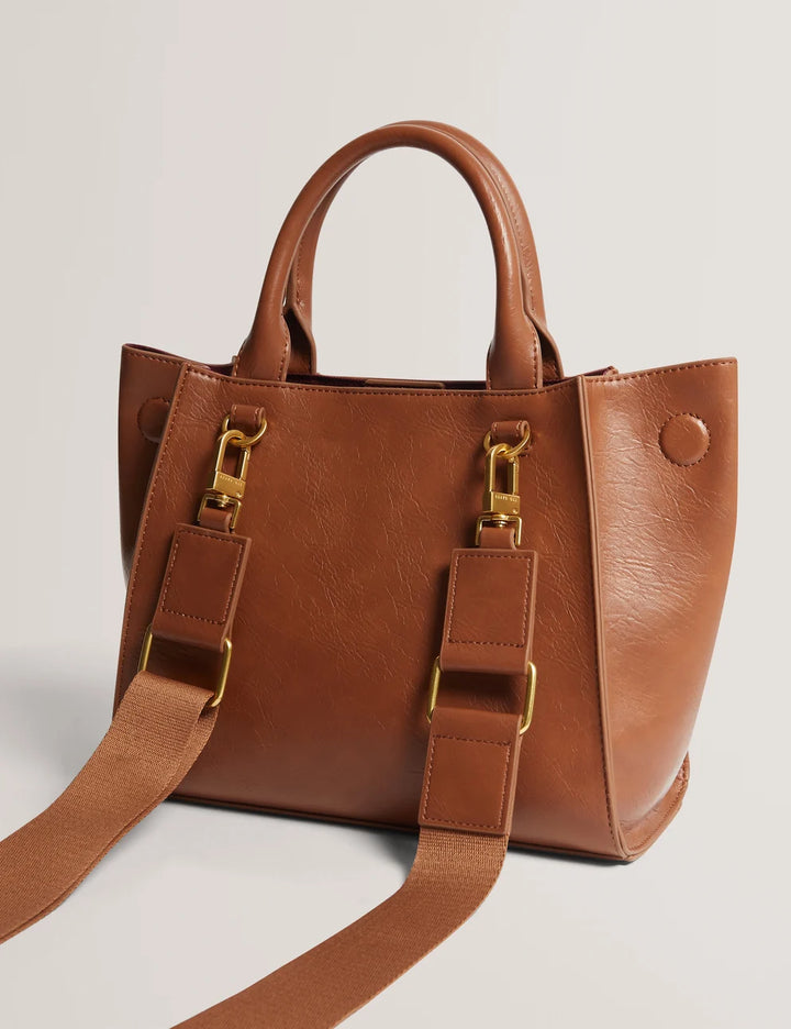 Ted Baker Saniee حقيبة Tote متوسطة بفيونكة معقودة | بني فاتح – عرض بديل 5
