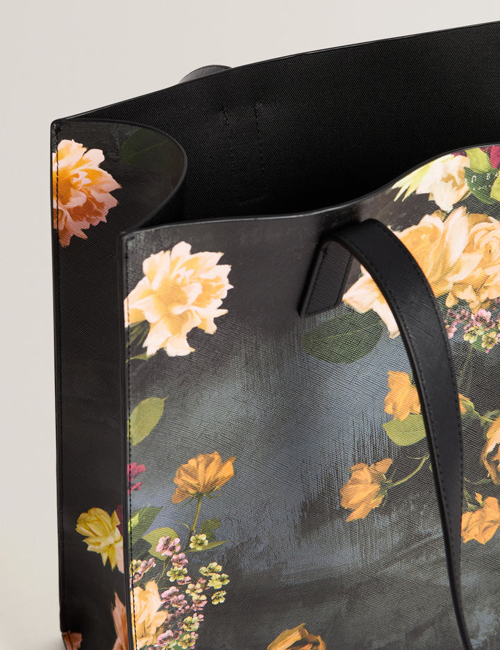 Ted Baker Opicon حقيبة Icon كبيرة بطبعة زهور | أسود – عرض بديل 5