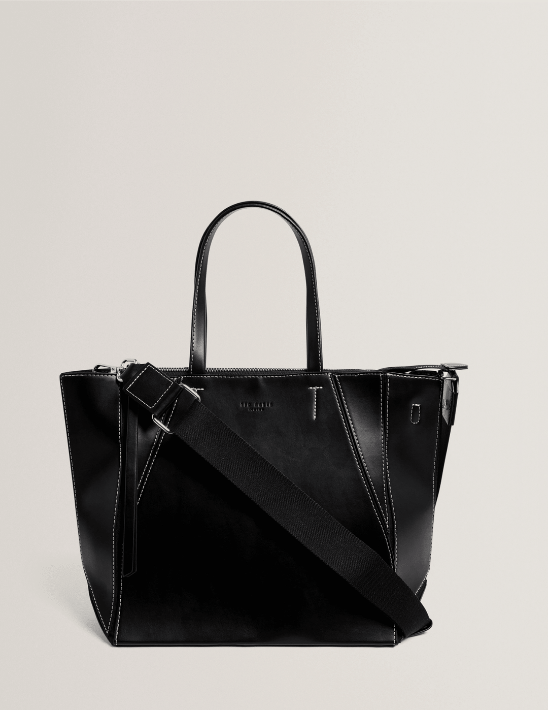 Ted Baker Folina Tote media piegata | Nero