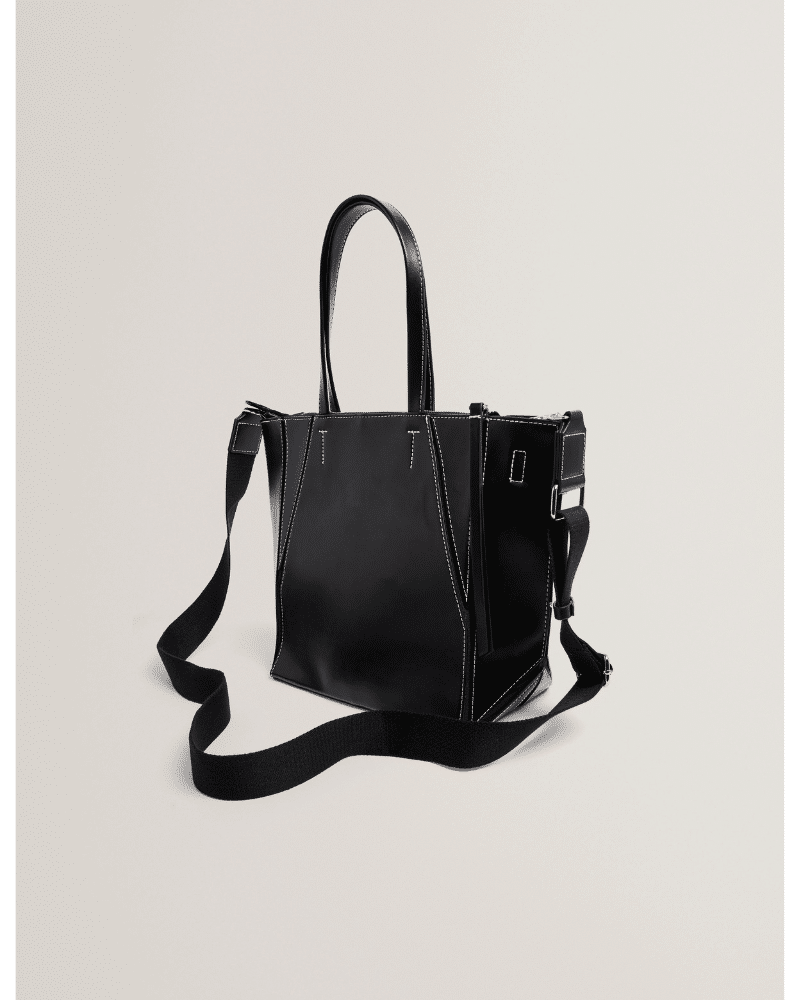 Ted Baker Folina حقيبة Tote متوسطة بتصميم مطوي | أسود – عرض بديل 2