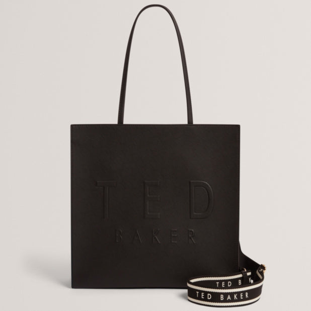 Ted Baker μεγάλη τσάντα Iconny μαύρο – μπροστινή όψη