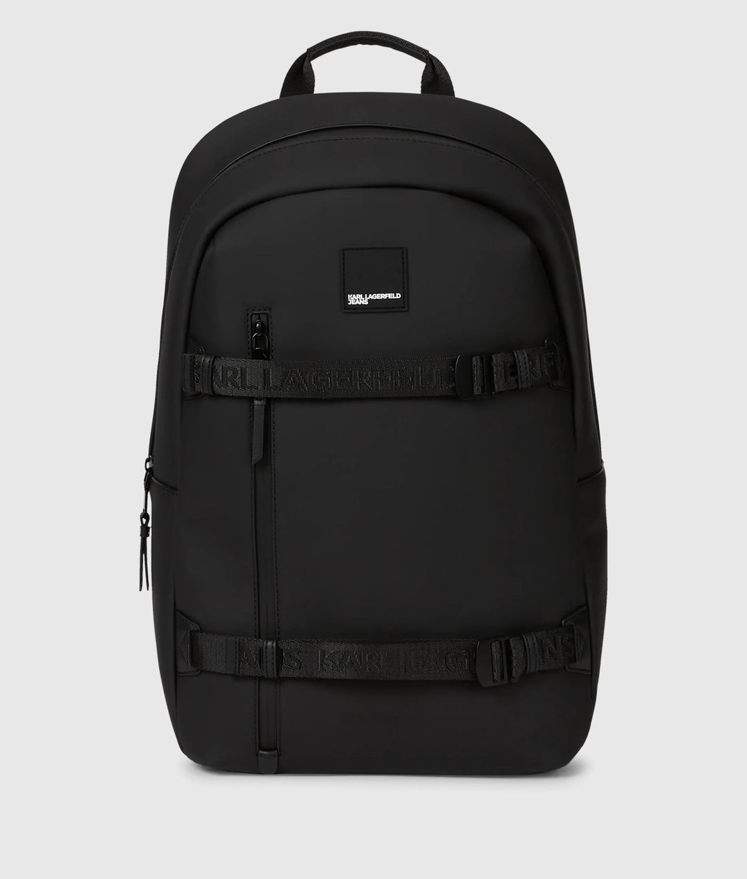 Karl Lagerfeld Zaino Coated Technical Leather, Nero - vista frontale