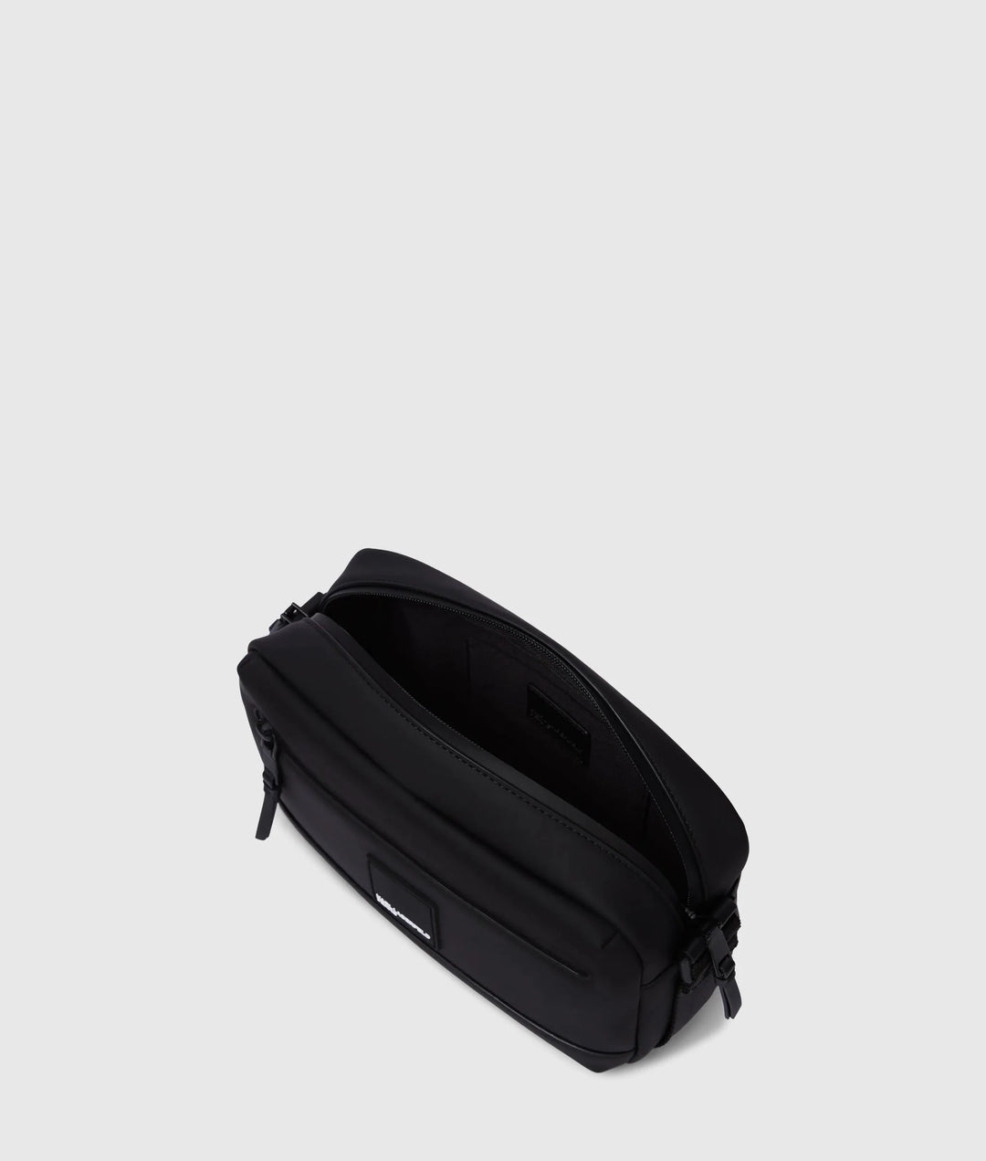 Karl Lagerfeld Borsa Crossbody Coated Technical Leather, Nero - vista alternativa 3