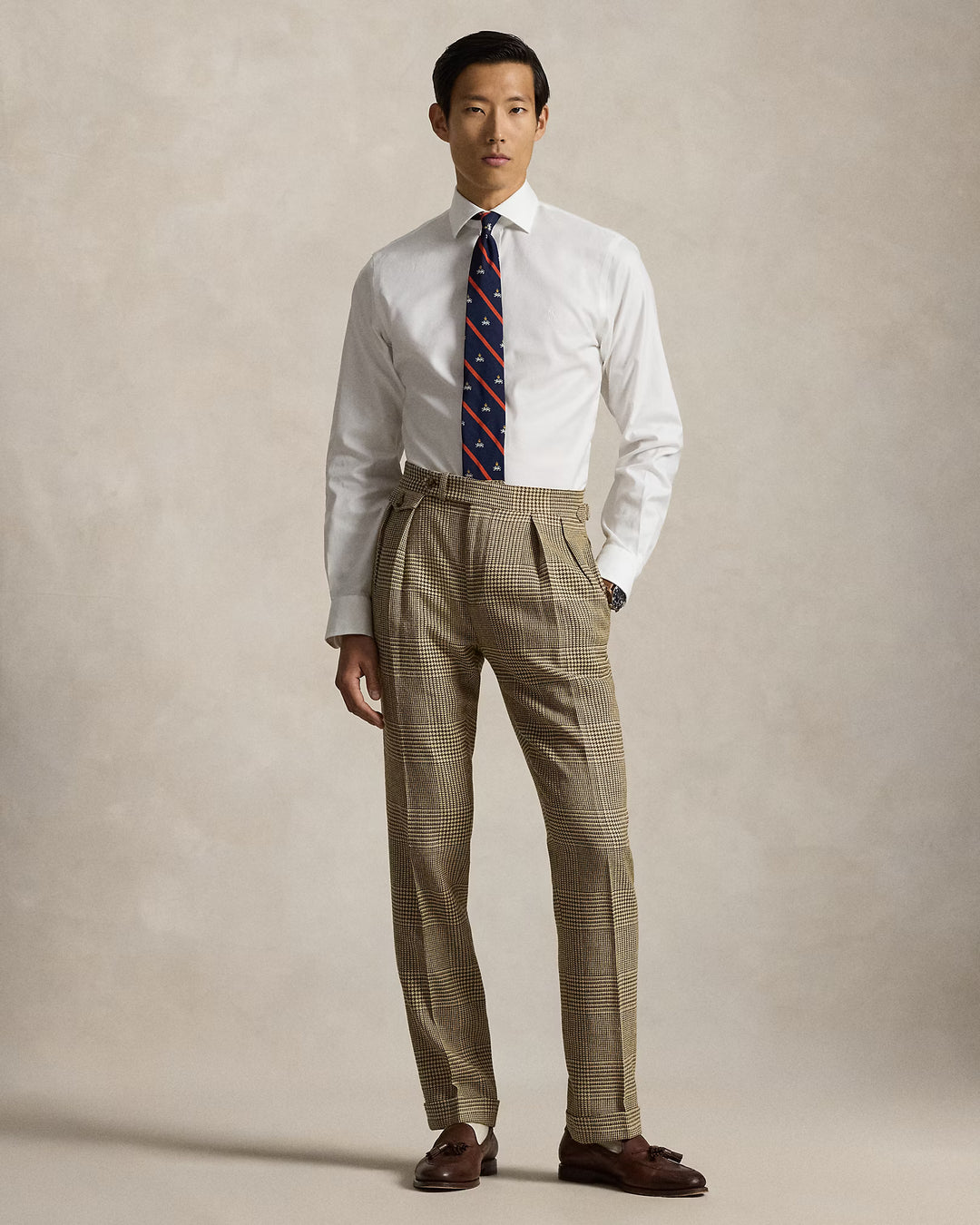 Ralph Lauren Ανδρικό Custom Fit Textured Πουκάμισο: Λευκό – εναλλακτική όψη