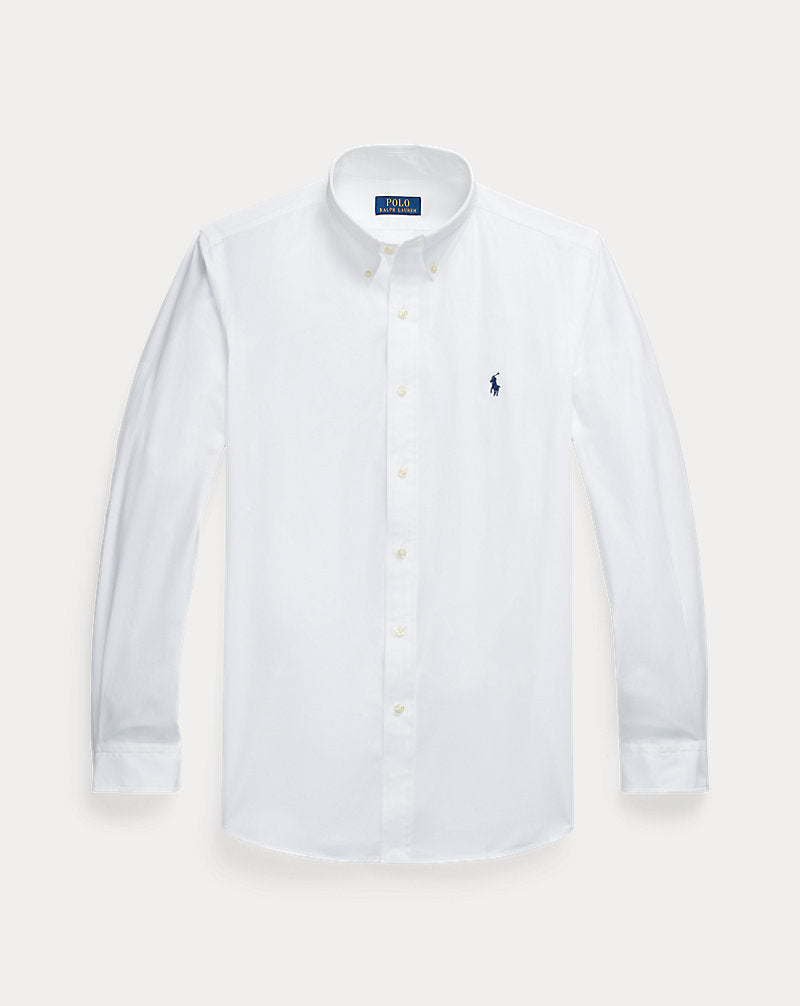 Custom Fit 弹力府绸衬衫 Ralph Lauren | 白色, 视图 1