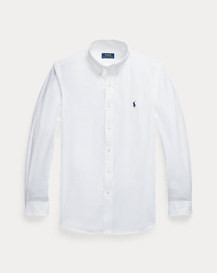 Custom Fit 弹力府绸衬衫 Ralph Lauren | 白色, 视图 1