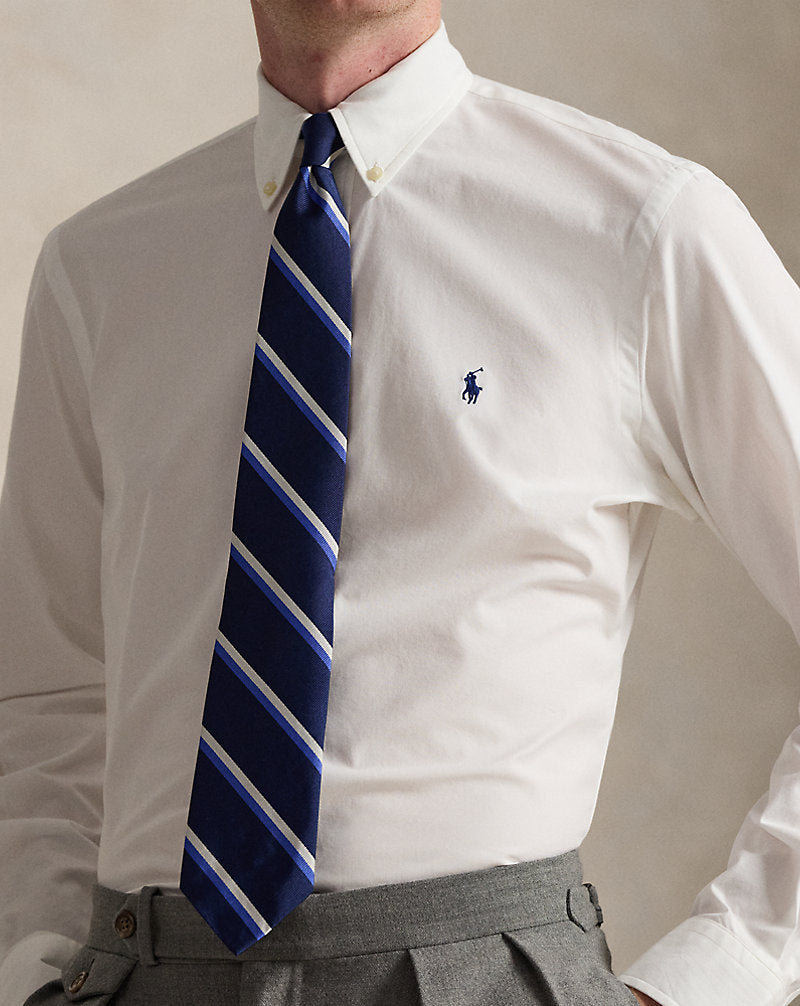 Custom Fit 弹力府绸衬衫 Ralph Lauren | 白色, 视图 1