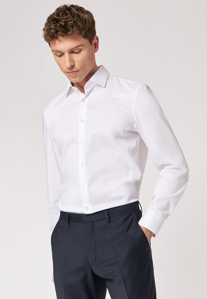 Roy Robson Non-Iron Businesshemd Regular Fit: Weiß