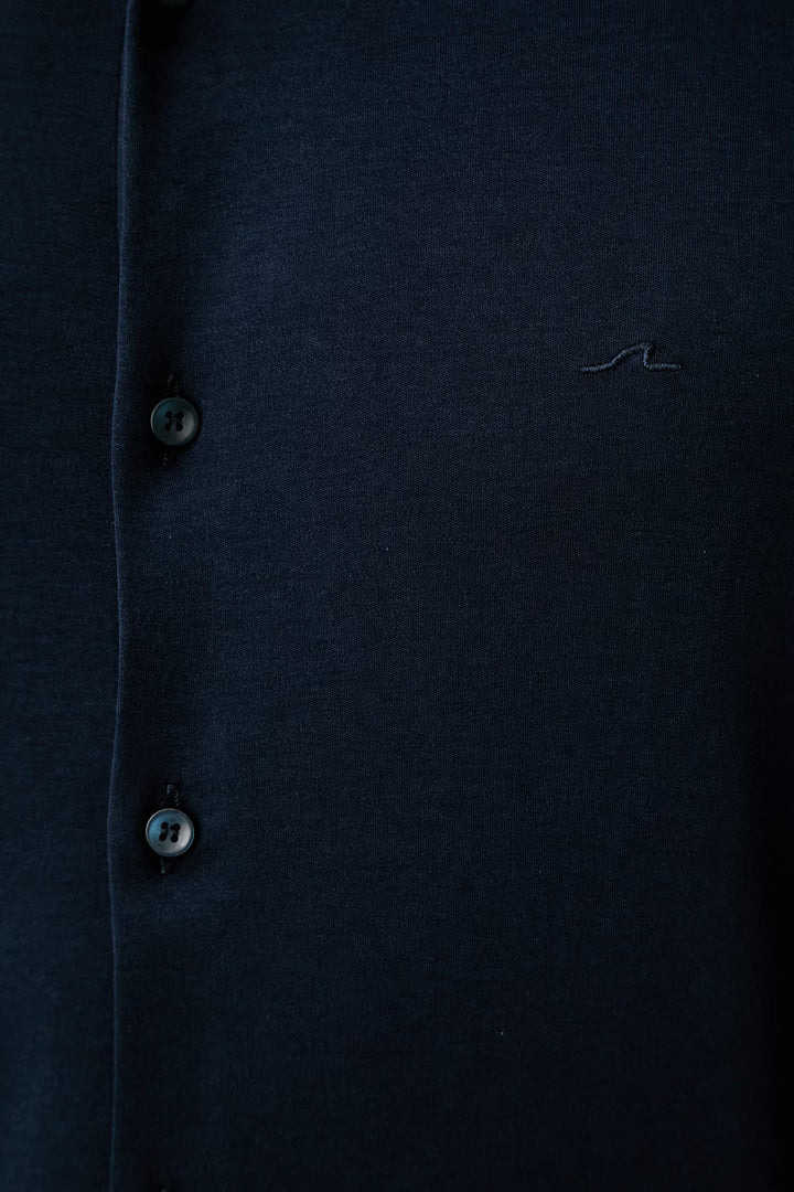 Paul &amp; Shark Πουκάμισο από βαμβάκι Supima με Γαλλικό Γιακά: Navy – εναλλακτική όψη