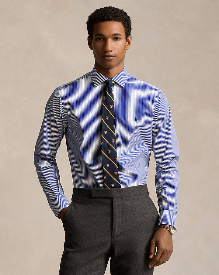 Custom Fit Popeline-Hemd Ralph Lauren | Royalblau/Weiß, Ansicht 1