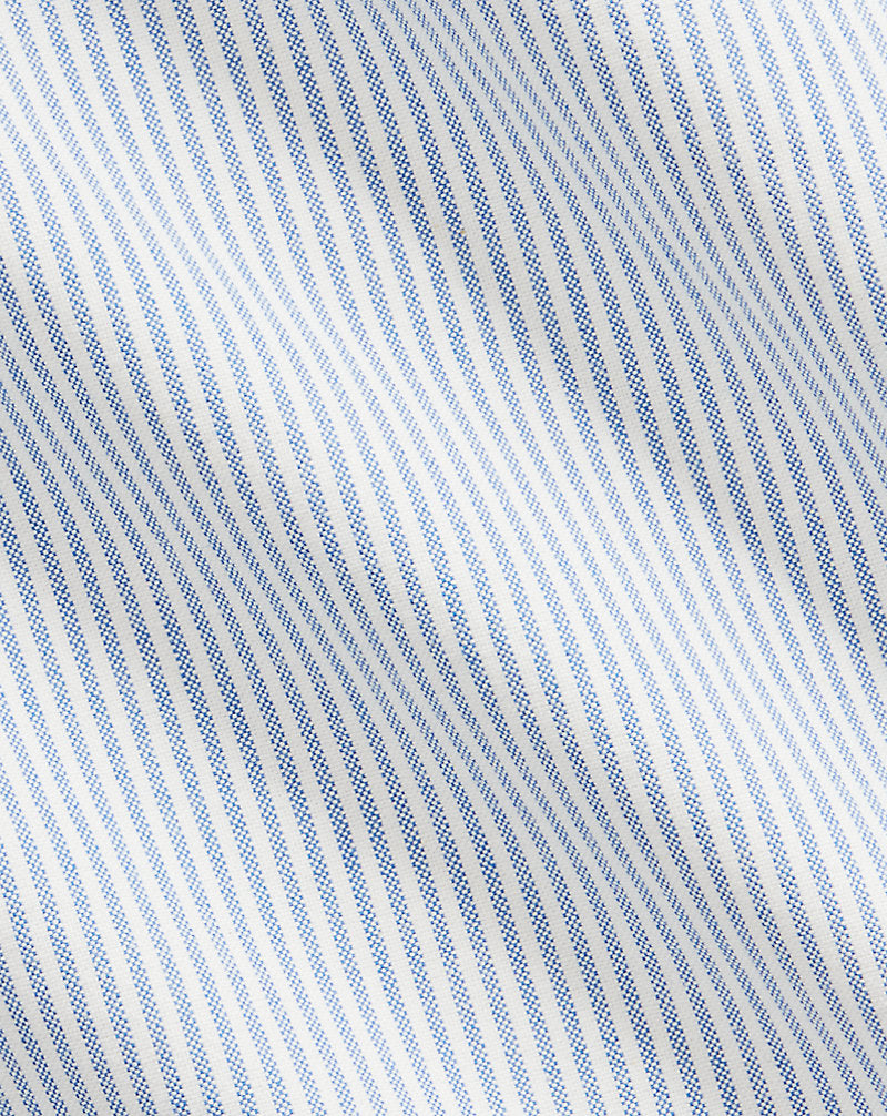 Ριγέ πουκάμισο Oxford Custom Fit Ralph Lauren | Μπλε/Λευκό ριγέ, όψη 1