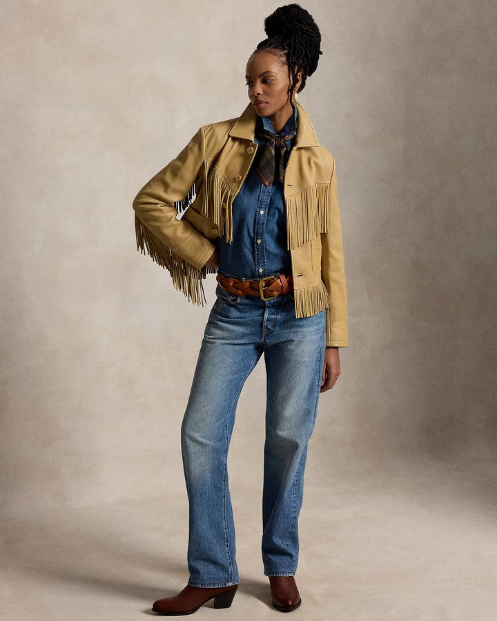 Ralph Lauren Chemise femme en denim coupe ajustée | Merced Wash – photo du produit 07