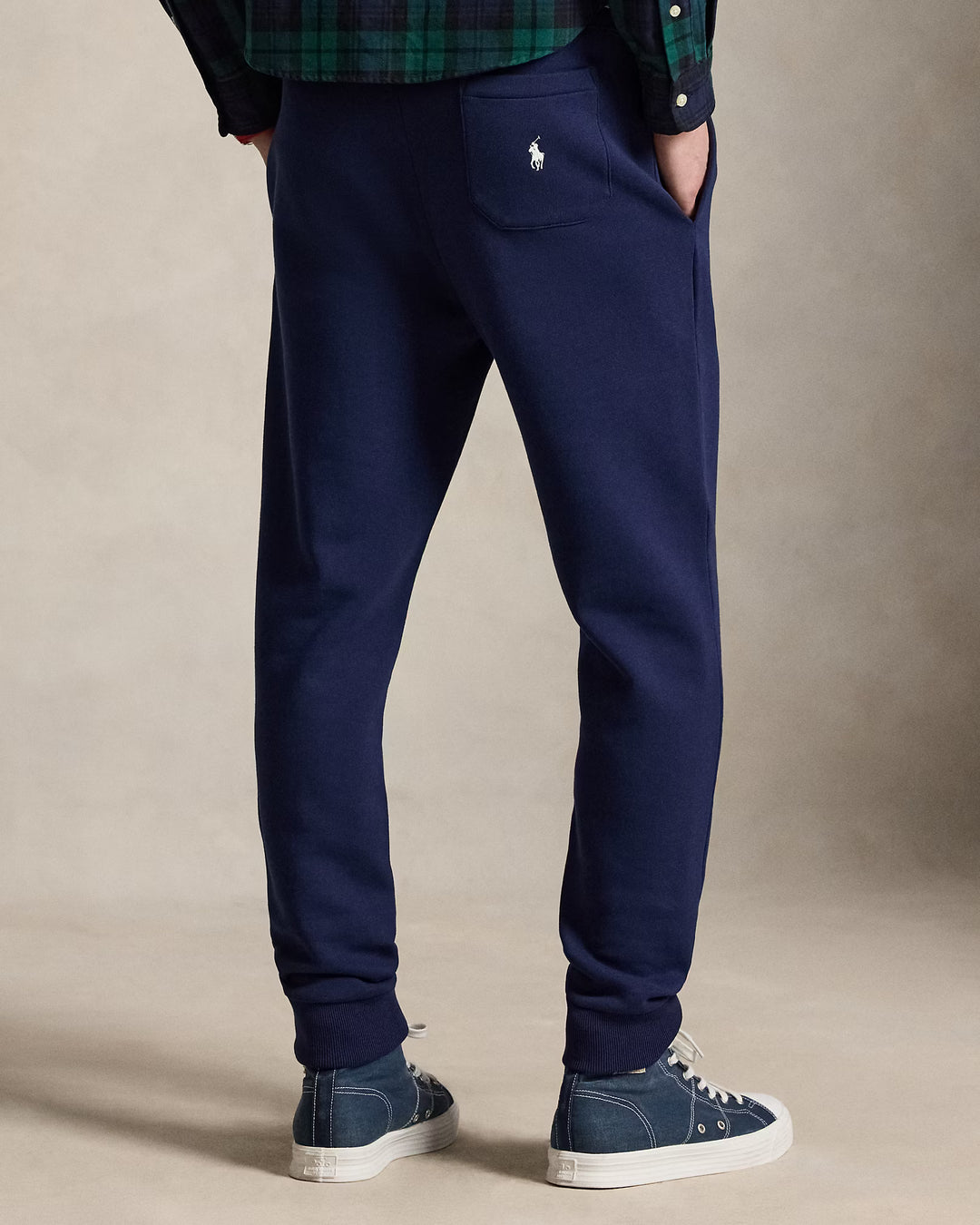 Ralph Lauren Logo Fleece Jogging Bottoms in Newport Navy – product view 02