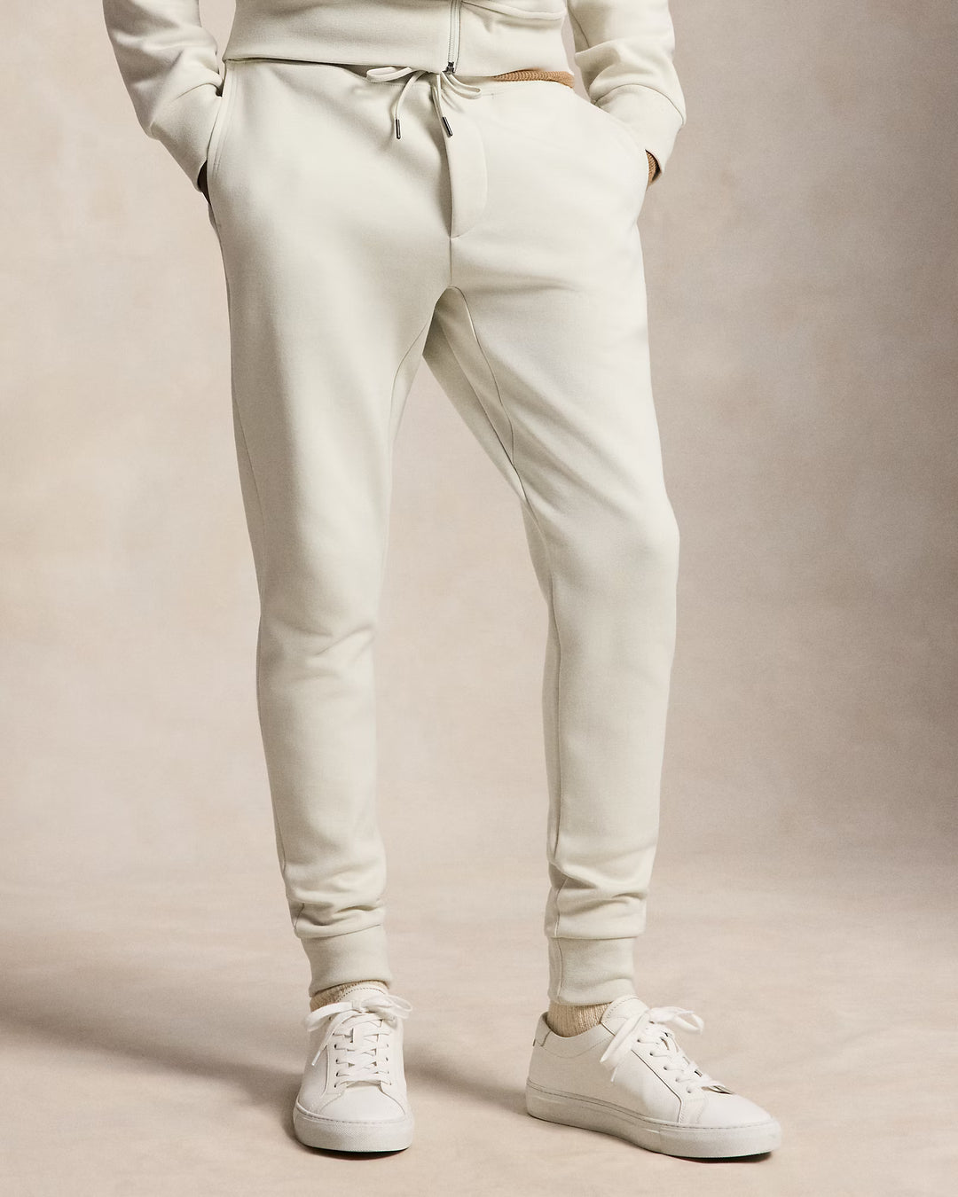 Ralph Lauren Pantalon de jogging en double maille | Beige pierre – vue du produit 01
