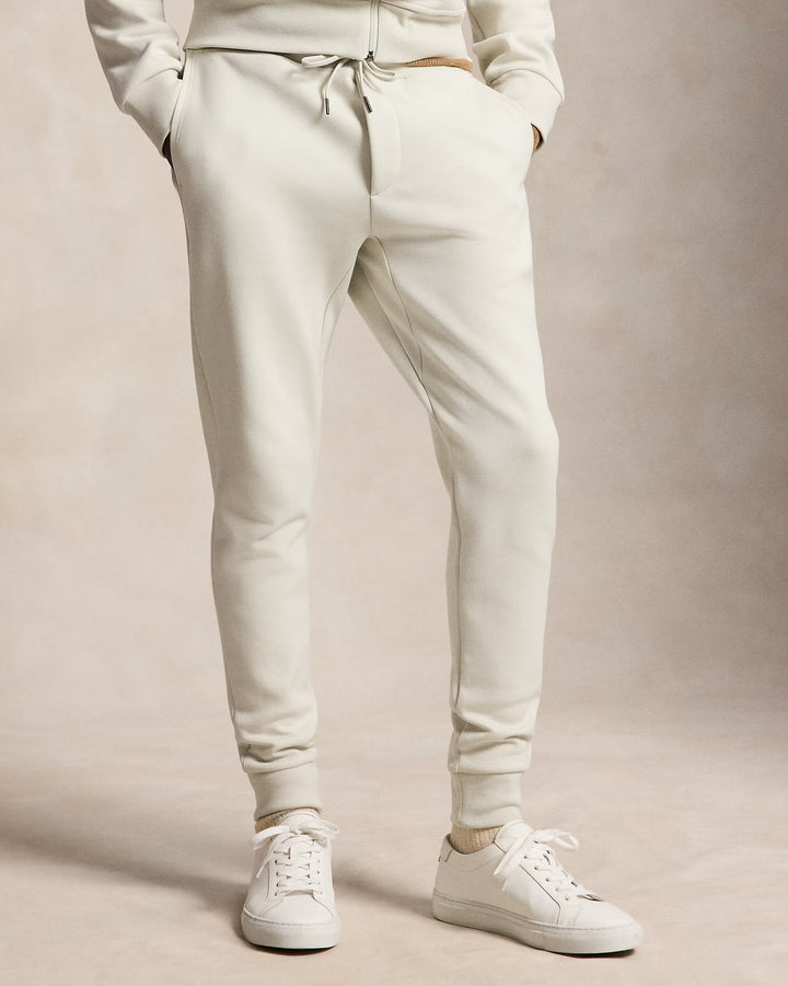 Ralph Lauren Double-Knit Jogging Bottoms in Stone Pebble – product view 01
