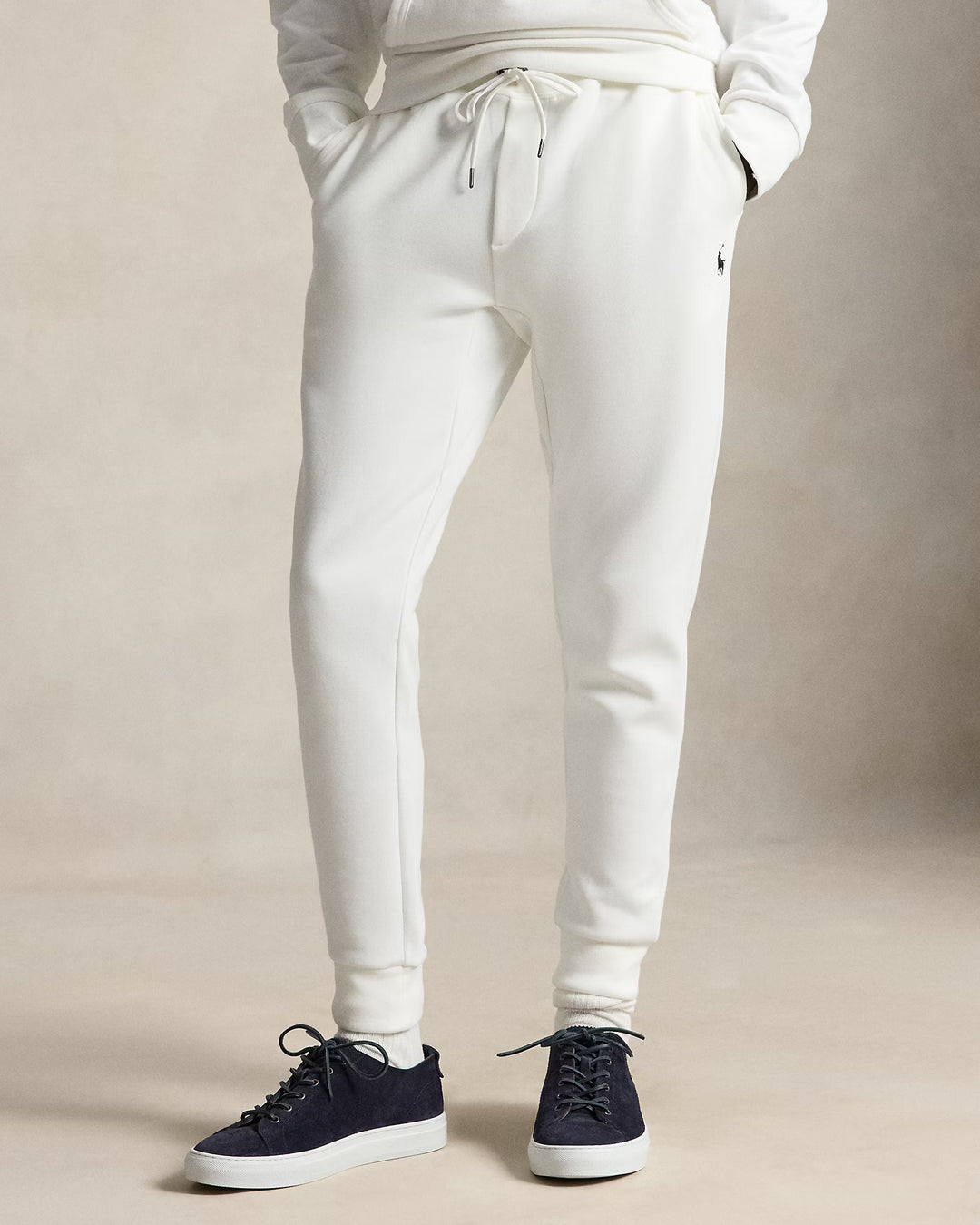 Ralph Lauren Pantalon de jogging en double maille | Blanc – vue du produit 01