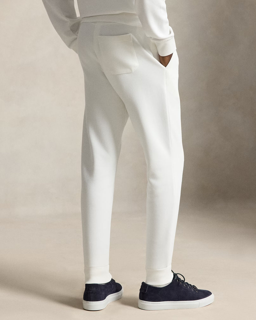 Ralph Lauren Pantalon de jogging en double maille | Blanc – vue du produit 02